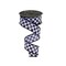 Mini Checkerboard Wired Ribbon 1.5"x10yd Black White -LS3146L6
